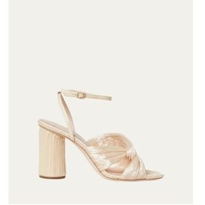 Loeffler Randall Reed Pleated Ankle-Strap Sandals 6B 36EU Never Worn NWT